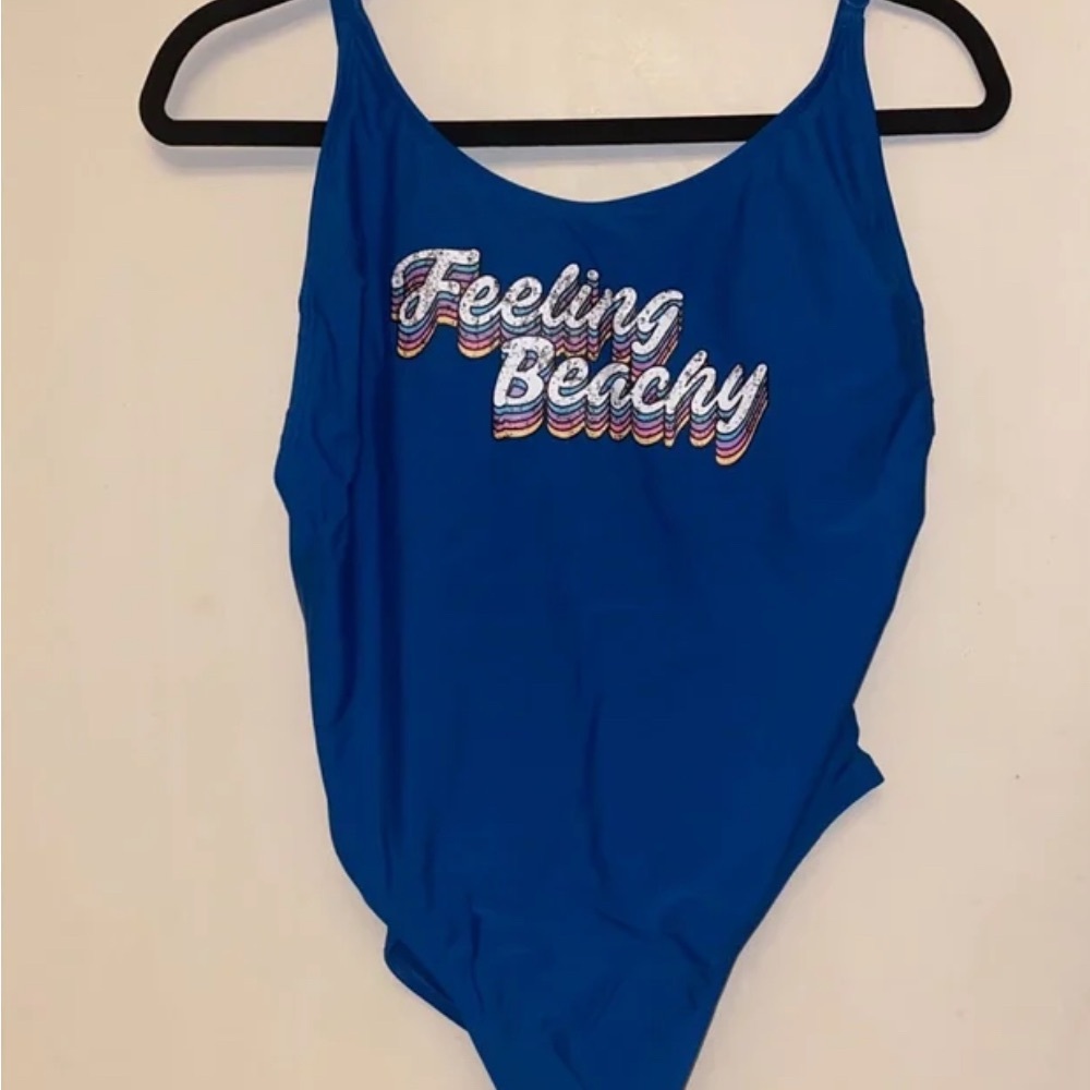Blue 'Feeling Beachy' Swimsuit
